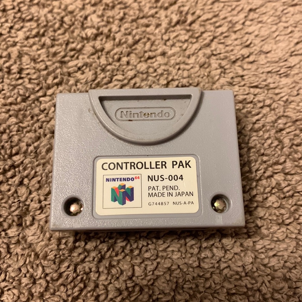 Nintendo 64 N64 - Controller Pak NUS-004 Authentic Tested Great Condition
